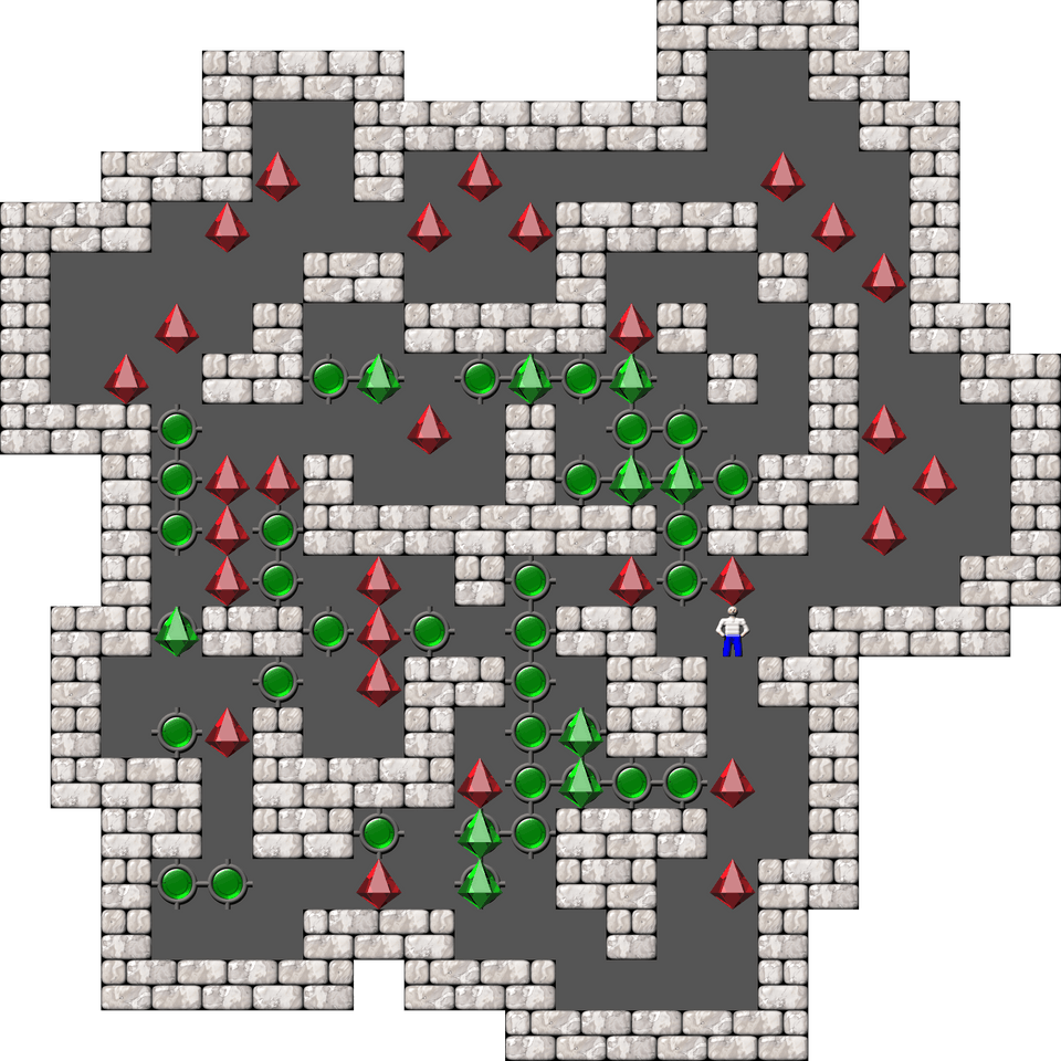 Sokoban Mass Remodel level 323